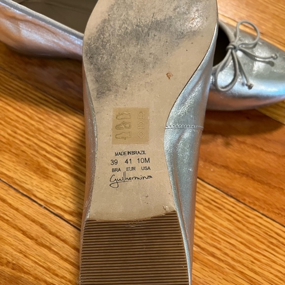 Anthropologie Guilhermina silver ballet flats - Picture 4 of 4
